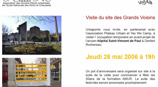 Visite du site des Grands Voisins